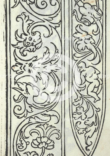 Libro quarto. De rechami per elquale se impara in diuersi modi lordine e il modo de re..., ca. 1532. Creator: Alessandro Paganino.