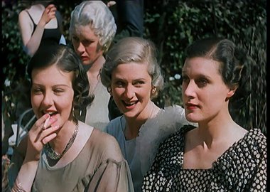 Gallery image of A Large Group of Female Civilians Posing for Photos, 1931. Creator: British Pathe Ltd.