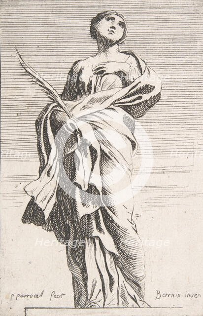 Standing Female Figure, ca. 1739-40., ca. 1739-40. Creator: Pierre Ignace Parrocel.