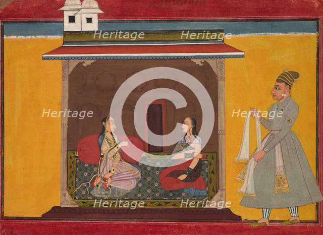 The Heroine Who is Faithfully Loved: Leaf from a Rasamanjari, c. 1710. Creator: Unknown.
