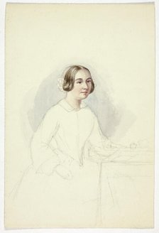 Young Woman at Writing Desk, n.d. Creator: Elizabeth Murray.