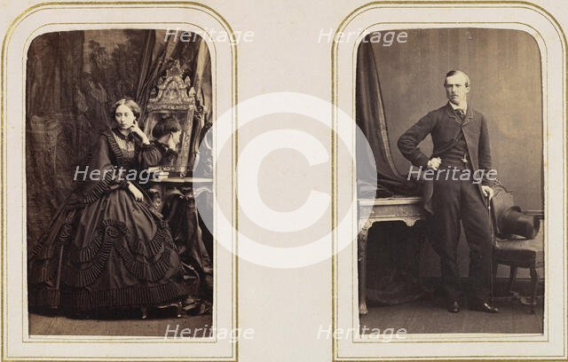 Carte-de-Visite Album of British and European Royalty, 1860s-70s. Creator: F Joubert.