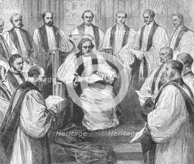 'The Installation of Dr. Benson as Archbishop of Canterbury, March 22, 1883', (1901).  Creator: Unknown.