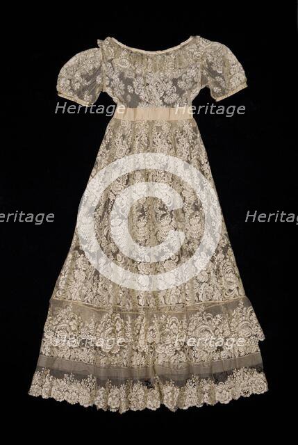 Evening dress, probably American, ca. 1825. Creator: Unknown.