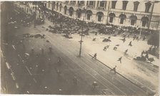 Government Troops Firing on Demonstrators, July 4, 1917, 1917. Artist: Bulla, Karl Karlovich (1853-1929)