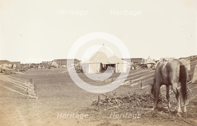 Part of Governor General's Camp at Cawnpoor,1859, 1859. Creator: Unknown.
