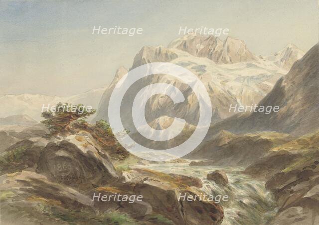 Mountain landscape, 1869. Creator: Willem Jan van den Berghe.