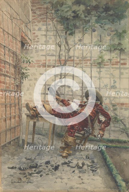 In His Cups, 1872. Creator: Louis Leloir.