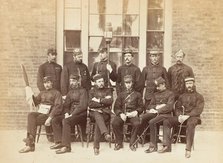 Officers at the School of Military Engineering, Chatham, 1850s. Creator: Attributed to Philip Henry Delamotte.