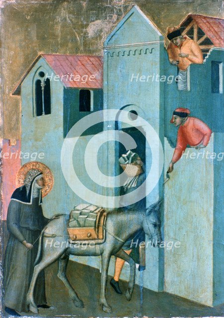 The Blessed Humility and Eleven Stories from Her Life', (detail), c1306-1348 Artist: Pietro Lorenzetti