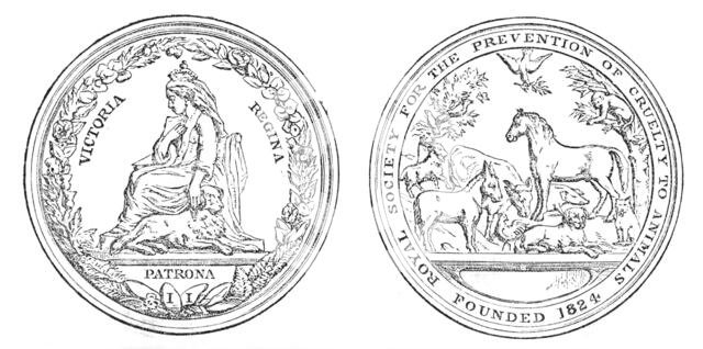 Medal of the Society for the Prevention of Cruelty to Animals, 1880. Creator: Unknown.