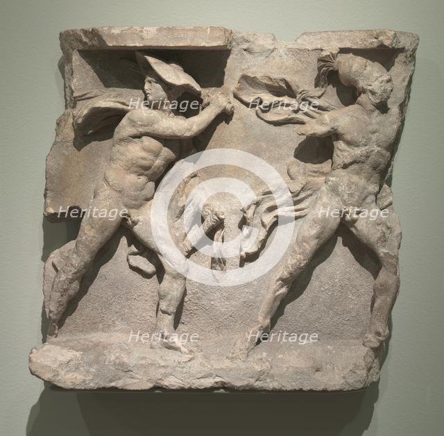 Relief of Hermes and Ares, 200s BC. Creator: Unknown.