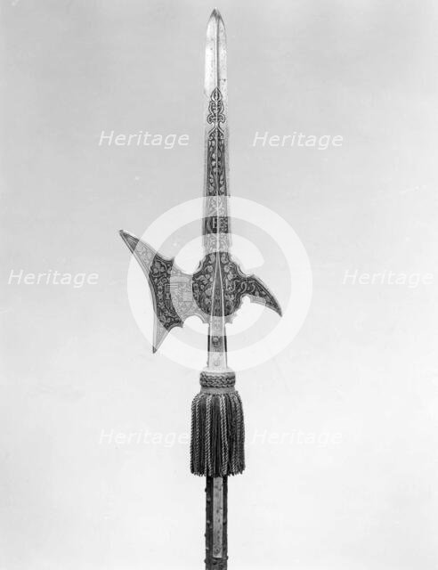 Halberd of Archduke Ernst of Austria (1553-1605), German, dated 1593. Creator: Unknown.