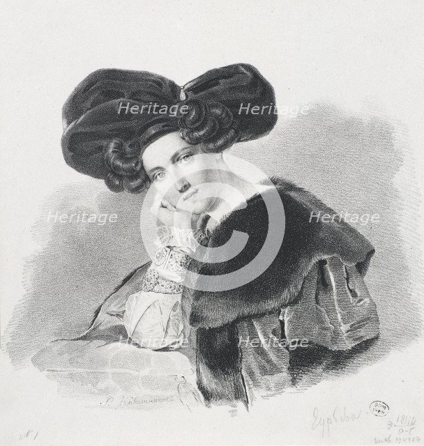 Portrait of Countess Maria Dmitrievna von Nesselrode (1786-1846), née Countess Guryeva.