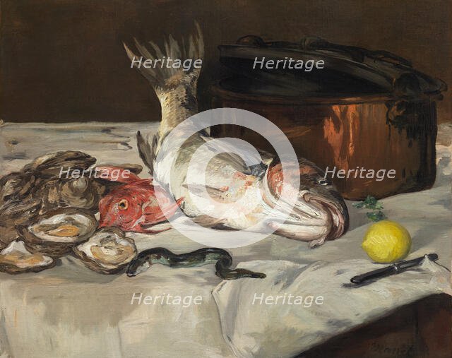 Fish (Still Life), 1864. Creator: Edouard Manet.