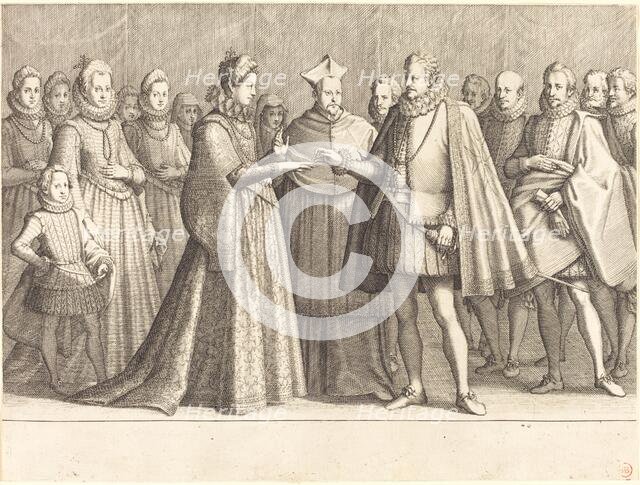 The Marriage of Ferdinando and Christine of Lorraine, c. 1614. Creator: Jacques Callot.