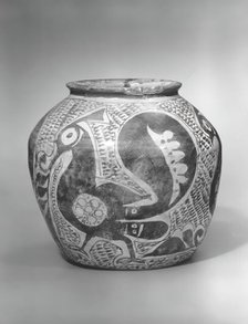 Jar Depicting Three Spirited Peacocks, Iraq, second half 10th century. Creator: Unknown.
