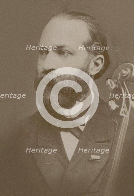 Portrait of the cellist and composer Friedrich Grützmacher (1832-1903, 1880. Creator: Anonymous.