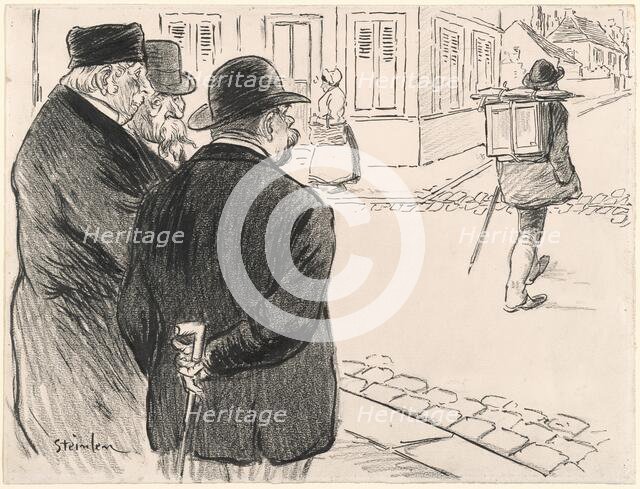 He Acts Like a Painter, late 19th-early 20th century. Creator: Theophile Alexandre Steinlen.