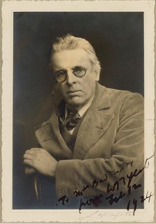 Portrait of the poet William Butler Yeats (1865-1939). Creator: Lafayette, James (1853-1923).