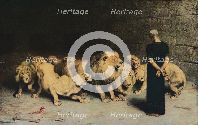 'Daniel in the Lions' Den', 1872, (1917). Artist: Briton Riviere.