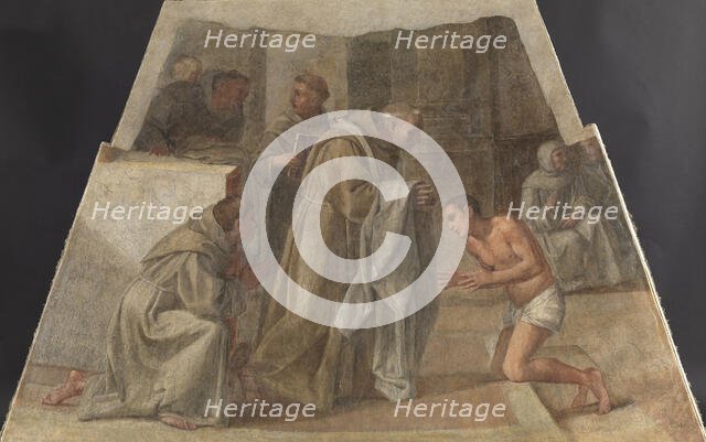 San Diego de Alcalá Receives the Franciscan habit, 1604-1605 . Creator: Albani; Francesco (1578-1660).