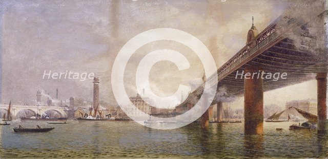 South Bank, London, c1870. Artist: Anon