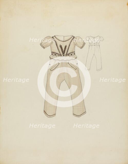 Boy's Suit, c. 1936. Creator: Nancy Crimi.