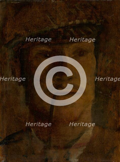 Study of a Man in a Hat with a Pipe, 1910 - 1914. Creator: Ladislav Mednyanszky.