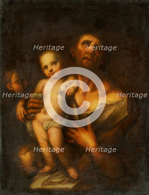 Saint Joseph with Baby Jesus, 1730-1740. Creator: Unknown.