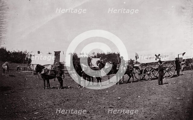 The Crack Team of the 1st Division, 6th Corps near Hazel River, Virginia, 1861-65. Creator: Tim O'Sullivan.