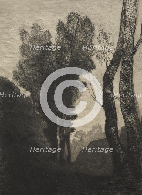 Environs of Rome, 1866. Creator: Jean Baptiste Camille Corot (French, 1796-1875); Cadart and Luquet.