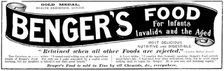 Advertisement for Benger's Food, 1895. Creator: Unknown.