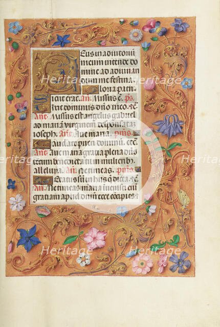 Decorated Text Page; Spinola Hours, about 1510-1520. Creator: Unknown.