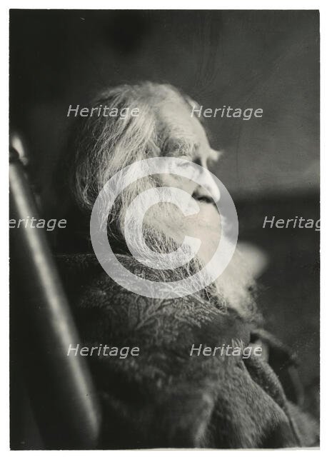 Walt Whitman in Camden, N.J., c. 1891. Creator: Thomas Eakins.
