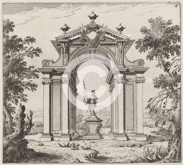 Triumphal Arch in a Landscape, before 1753. Creator: Giuseppe Antonio Landi.
