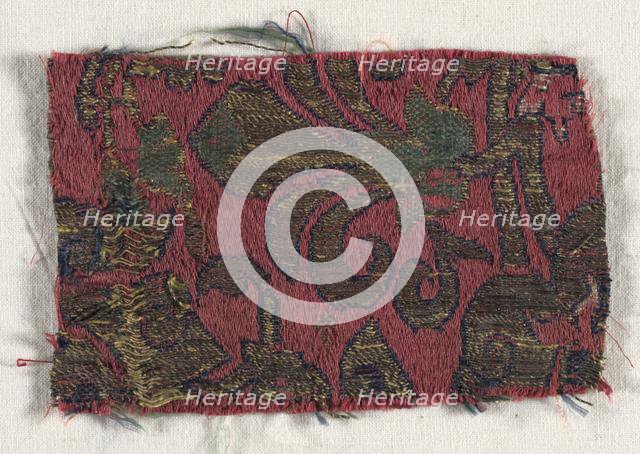 Textile Fragment, 15th century. Creator: Unknown.