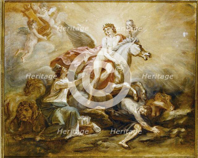 Allegory to the glory of Voltaire, c1773 — 1783. Creator: Unknown.