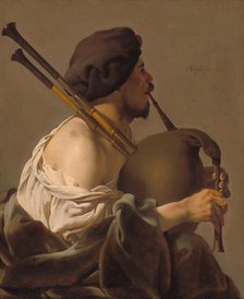 Bagpipe Player, 1624. Creator: Hendrick ter Brugghen.