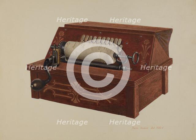 Melodeon, c. 1939. Creator: Regina Henderer.