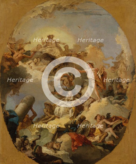 The Apotheosis of the Spanish Monarchy, 1760s. Creator: Giovanni Battista Tiepolo.