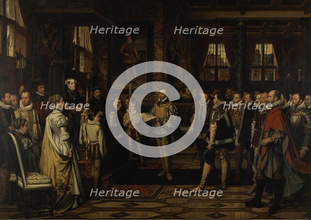 Margaret of Parma Recieves the Petittion of the Nobility, 1872. Creator: Franz Vinck.