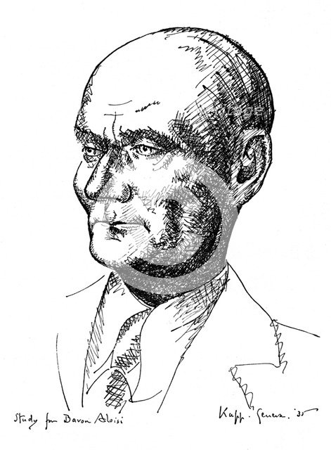 Study for Baron Aloisi, Italian statesman, 1935. Artist: Edmond Xavier Kapp