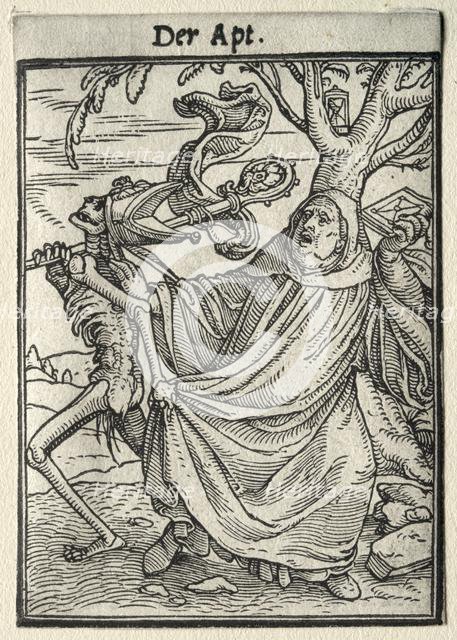 Dance of Death: The Abbot. Creator: Hans Holbein (German, 1497/98-1543).