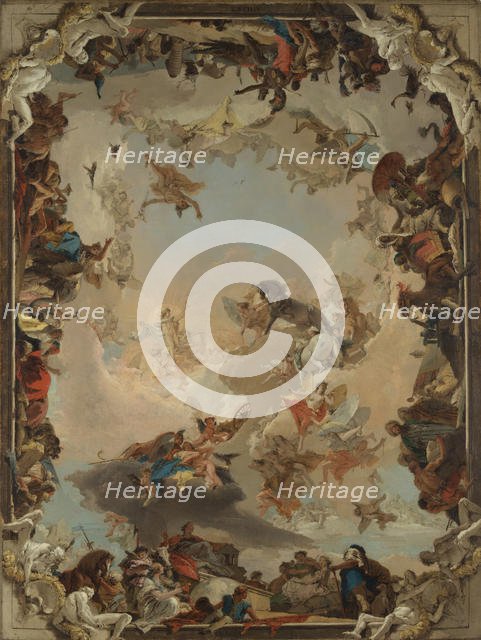 Allegory of the Planets and Continents, 1752. Creator: Giovanni Battista Tiepolo.