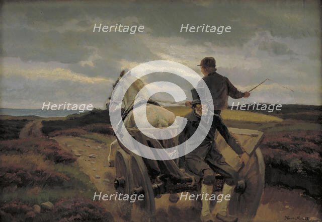 Driving Home, 1893-1896. Creator: Hans Smidth.