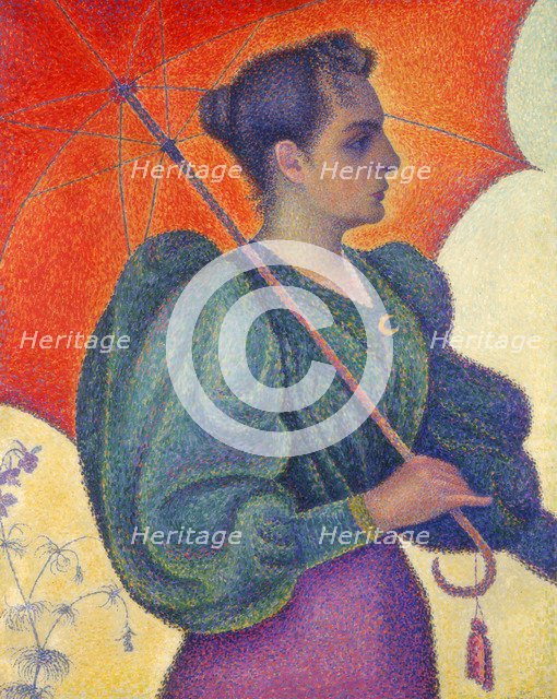 'Woman with Umbrella', 1898. Artist: Paul Signac
