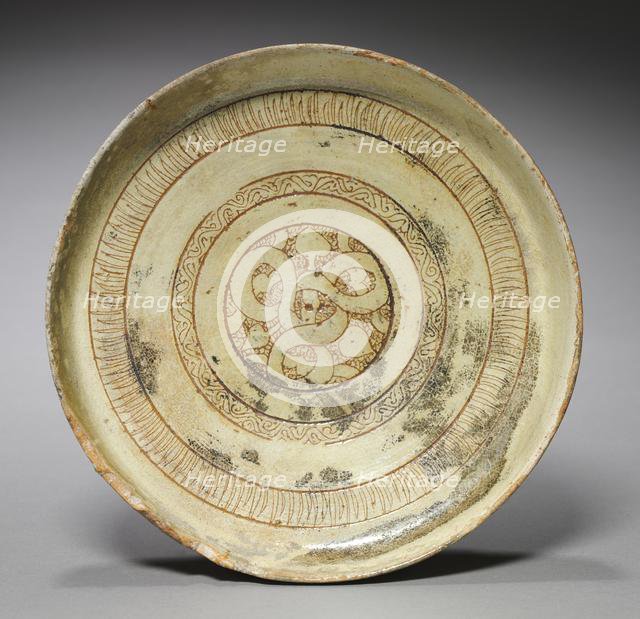 Deep Plate with Decorative Patterns, 1100s. Creator: Unknown.