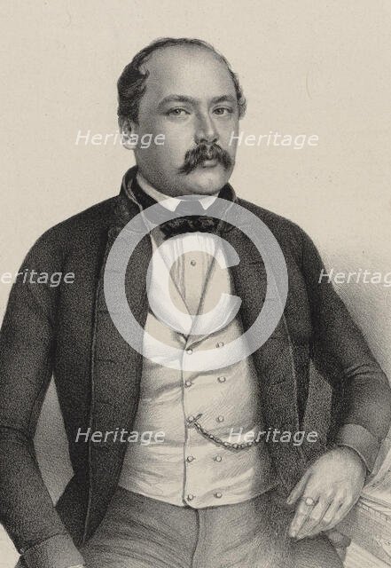 Portrait of Franz Wolfgang Swoboda (1813-1856), ca 1845. Creator: Anonymous.