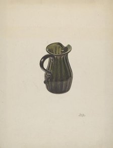 Cream Pitcher, c. 1940. Creator: Beverly Chichester.